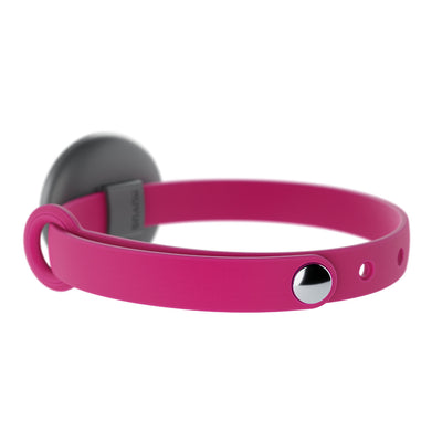 Pink Nuvuq Cat Collar with soft AirTag Holder