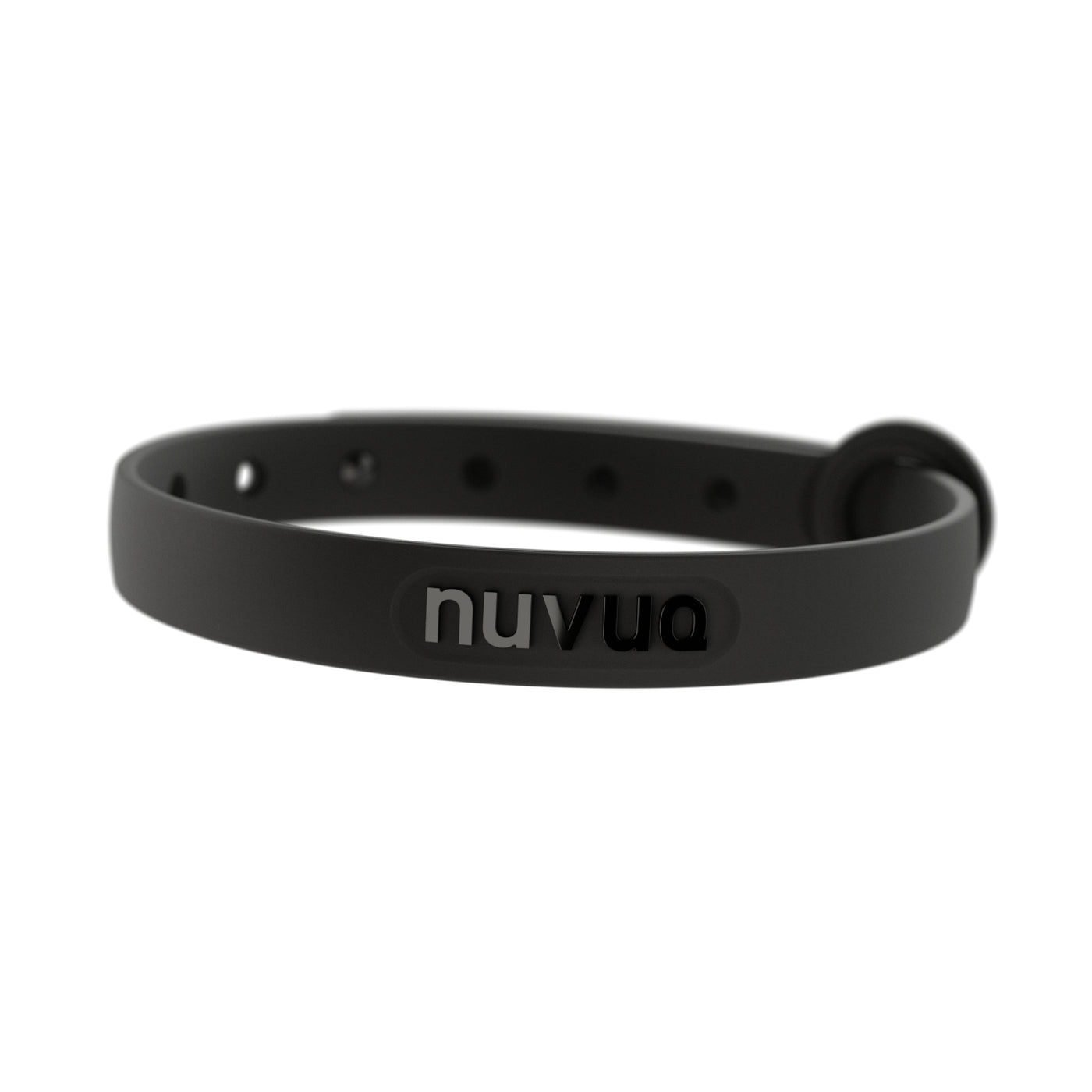 Breakaway Cat Collar - Soft, Comfortable, and Lightweight Safety Buckle Collar by Nuvuq (6 ⅞" to 10 ¼"), Black