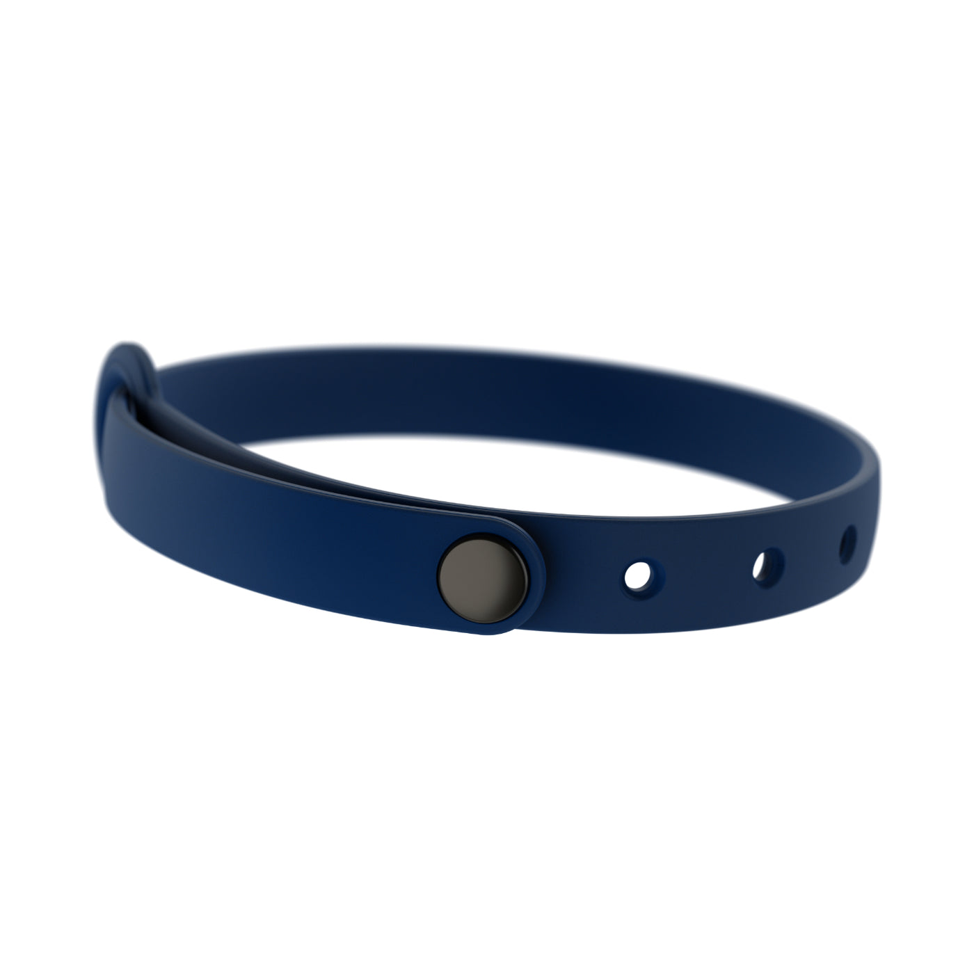 Collier pour chat détachable - Collier de sécurité doux, confortable et léger avec boucle pour médaille de Nuvuq, ajustable de 17.5 cm to 26 cm (6 ⅞" à 10 ¼"), Bleu Marine Mûre