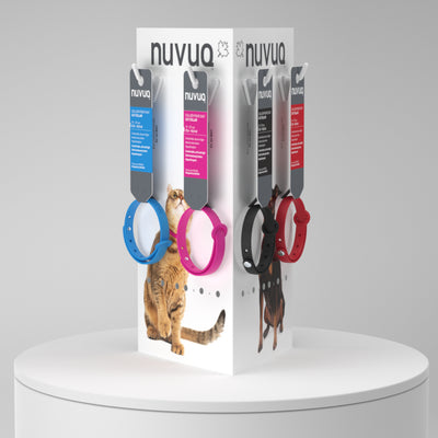  NUVUQ - Présentoir 3D carton comptoir/ mur 10 crochets