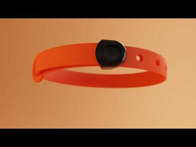 NUVUQ Mini - Collier ultraléger pour chien - Orange tangerine
