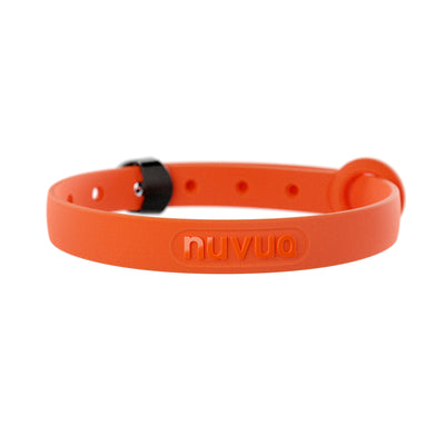 NUVUQ Mini - Lightweight Dog Collar - Tangerine Orange