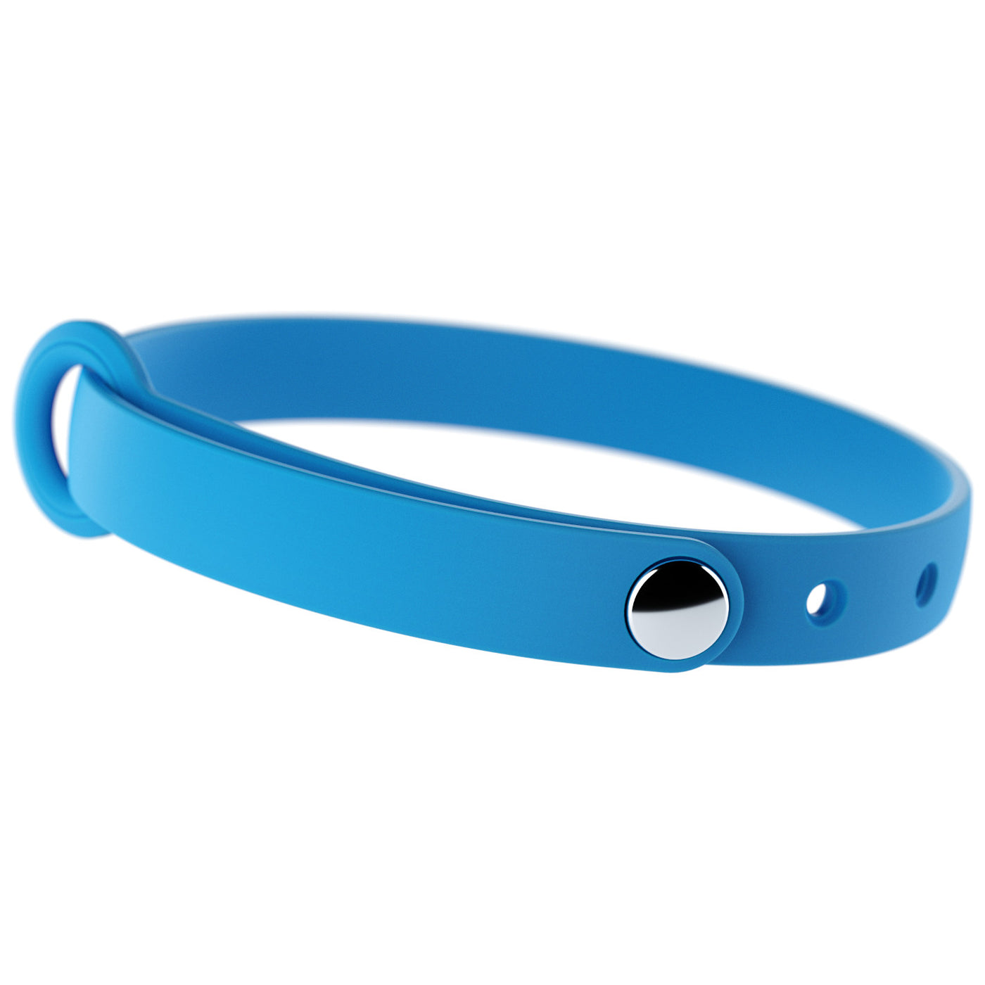Blue cat collar with breakaway attach