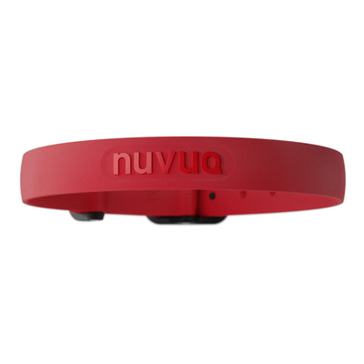 NUVUQ - Collier imperméable et ultraléger pour chien - Rouge Tomate