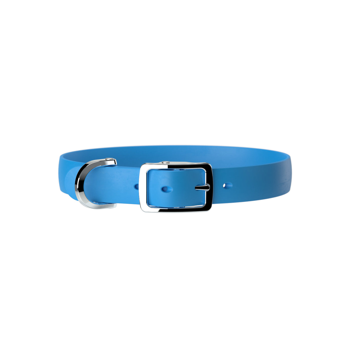 Blue waterproof dog collar