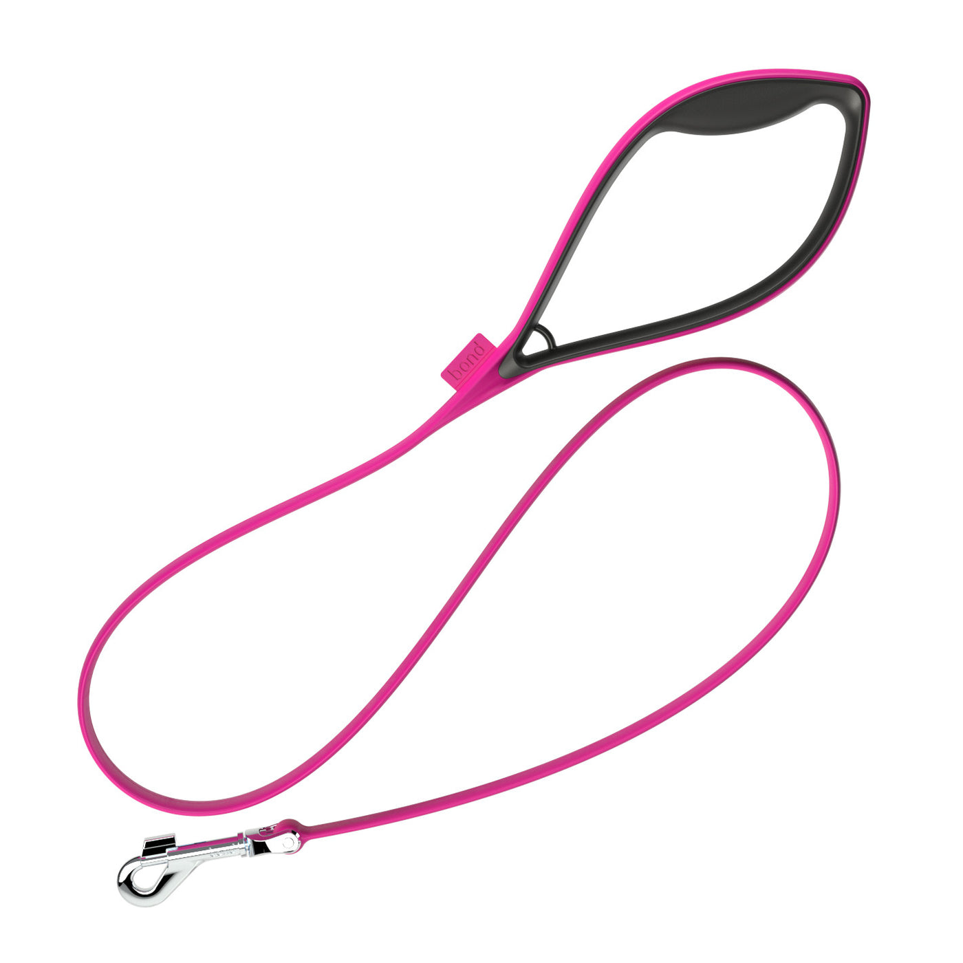 Shock absorbing pink dog leash